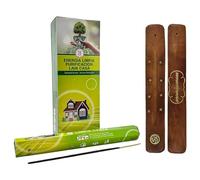 Aromasenses | Incienso Goloka Limpia Casas + 1 Tablilla Aromasenses | 6 Tubos Hexagonales de 20 Varillas = 120 Varillas de Incienso | Espiritual | Limpieza Energetica | Protección | Sanación |