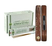 AROMASENSES | Incienso Goloka Vetiver | Caja Completa de 12 Cajetillas de 15 g/u. + 1 Tablilla Porta Inciensos | Natural, Artesanal y Ecológico | Meditación, Relajación y Aromaterapia