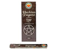 AROMASENSES | Incienso Hechizo Pagano Sac | Caja de 6 Tubos Hexagonales con 20 Varillas C/U | Limpieza Energética con Notas de Anís Y Picantes, Escudo Protector Que Purifica | Incienso de La India