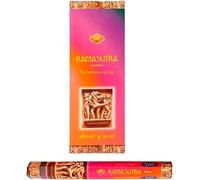AROMASENSES Incienso Kamasutra Sac | Caja de 6 Tubos Hexagonales con 20 Varillas | Fragancia Oriental con Notas de Pachulí, Almizcle y Sándalo | Despierta la Energía Vital | Incienso de La India