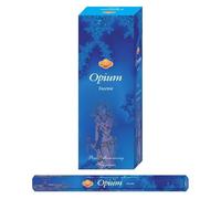 AROMASENSES | Incienso Opium Sac | Pack de Incienso, Caja de 6 Tubos Hexagonales con 20 Varillas | Notas de Especias Orientales y Toque Floral Profundo, Superación de Obstáculos | Hecho en La India