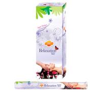 Aromasenses | Incienso Relajación Hexagonal Sac | Caja de 6 Tubos con 20 Varillas de Incienso Natural | Aroma Relajante para Bienestar, Meditación y Equilibrio Energético | Duradero y Fácil de Usar
