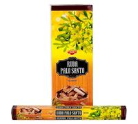 AROMASENSES | Incienso Ruda-Mirra Sac | Caja de 6 Tubos Hexagonales con 20 Varillas C/U | Limpieza Profunda de Energías Densas, Protección, Atracción de Suerte | Pack de Incienso de La India