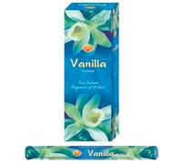 AROMASENSES Incienso Vainilla Sac | Pack de Caja de 6 Tubos Hexagonales con 20 Varillas | Sahumerio con Notas Dulces y Cremosas, Sensación de Relajación y Bienestar | Incienso de La India