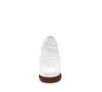 AROMASENSES | Lámpara de Selenita Natural 15 cm Catedral | Luz Ambiental Relajante | Limpieza Energética | Ideal Para Meditación, Reiki y Decoración Espiritual
