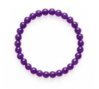 AROMASENSES | Pulsera Elástica de Amatista 8 mm | Minerales Naturales Esotéricos | Amuleto de Paz Interior y Espiritualidad