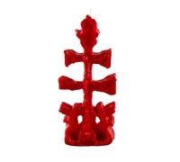 Aromasenses - Vela Cruz de Caravaca Roja - Velas Esotéricas para rituales varias formas y colores - Fuerza - Vitalidad - Tumba Trabajos - Atar y Cortar Amarres - Rompe Traumas - Desarrollo Personal