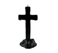 Aromasenses - Vela Cruz de los Deseos Negra - Velas Esotéricas para rituales varias formas y colores - Fuerza - Vitalidad - Tumba Trabajos - Atar y Cortar Amarres - Rompe Traumas-Desarrollo Personal
