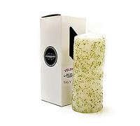 AROMASENSES - Velas artesanales .- Velón de Sal y Hierbas (5,5 cm x 15 cm)