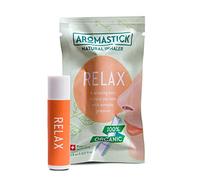 Aromastick Relax - Ayuda a relajarte y enfrentar la presión - Inhalador terapéutico natural - Aromaterapia - 100% aceites esenciales puros orgánicos, bio, Lavanda, Mandarina, Vetiver