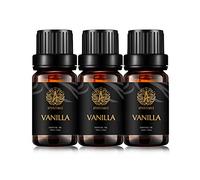 Aromaterapia Aceite Esencial Vainilla Set, 100% puro de vainilla aromaterapia aceites esenciales olor Set para difusor, grado terapéutico aromaterapia vainilla aceites esencial fragancia Kit 3x10ml