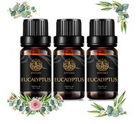 Aromaterapia aceites esenciales de eucalipto set, 100% Pure Eucalyptus Essential Oils Aroma Set, 3*10 ml de Grado Terapéutico eucalipto aceites esenciales de aromaterapia fragancia fijó para difusor