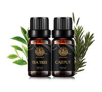 Aromaterapia árbol de té Aceite esencial set para difusor, 2x10ml 100% puro Cajeput aceites esenciales Kit para humidificador-árbol del té, Cajeput aceites, aromaterapia Cajeput, árbol del té aceite