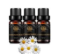 Aromaterapia baya de enebro aceite esencial set para difusor,3x10ml 100% puro sándalo aceite esencial Kit para humidificador-manzanilla,bayas de enebro,sándalo aceites,aromaterapia manzanilla aceites