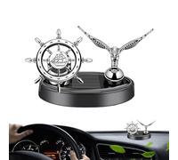 Aromaterapia de coche con energía solar, ambientador de coche giratorio solar - Ambientador de forma de barco de tablero de instrumentos,Difusor de aromaterapia para vehículos suaves, aromaterapia
