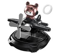 Aromaterapia de coche con energía solar, ambientador solar para automóviles - Forma rotativa del purificador de aire automotriz de dibujos animados | Ornamento de perfume de aviones para oficina de