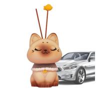 Aromaterapia de coche de muñecas de gato | Luminoso Lucky Cat Doll Car | Ornamento de consola de centro interior de fragancia de automóvil