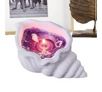 Aromaterapia en forma de caracola: botánico orgánico, brillante extendida, esencia amaderada relajante | interior costero estético para celebración navideña, spa, baño, espacio de tr