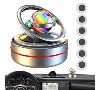 Aromaterapia giratoria para coche con energía solar - Difusor de perfume para coche con energía solar,Aromaterapia duradera, de bajo ruido, ahorro de, para camiones, vehículos, automóviles y a