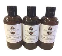 Aromaterapia Invierno Calor Aceite De Masaje Set Regalo (3 x 125ml) Cálido (Naranja Dulce, Olíbano & Jengibre), calor (Romero, Limón y Jengibre) y Spice (dulce naranja. jengibre & Pimienta Negra)