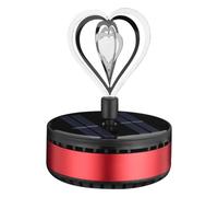 Aromaterapia para coche | Ambientador automático en de corazón giratorio de energía solar, perfume de natural de 360 grados para interior de auto, accesorios de decoración de rotación