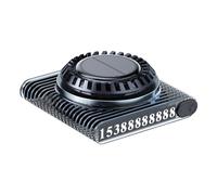 Aromaterapia para coche con energía solar, ambientador solar para salpicadero de coche | Difusor solar giratorio del ambientador del coche con la placa del número de estacionamiento temporal - Elimina