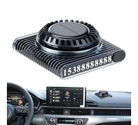 Aromaterapia para coche con energía solar, ambientador solar para salpicadero de coche,Difusor solar giratorio del ambientador del coche con la placa del número de estacionamiento temporal | Eliminado