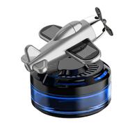 Aromaterapia para coche con energía solar,Aromaterapia para coche con energía solar en luz,Purificador de aire giratorio con diseño de aviones para automóv | Accesorios decorativos elegantes de la d