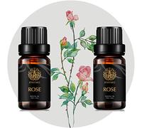 Aromaterapia Rose aceites esenciales Kit, 100% de aceites esenciales puros aroma de rosa para difusor, humidificador, masaje, grado terapéutico Rose Aromatherapy Essential Oils Set 2 * 10ml