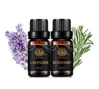 Aromaterapia Rosemary Essential Oil Set, 2X10ml 100% Pure Lavender Essential Oils Kit para Candle Making-Rosemary, Lavanda Aceites Esenciales Set, Aromaterapia Lavanda Aceites Set para ambientador