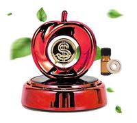 Aromaterapia solar giratoria para coche, purificador de aire giratorio, aromaterapia, difusor de aceite de esencia con diseño de frutas, adorno de fragancia para el hogar