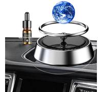 Aromaterapia solar para coche - Ambientador giratorio para vehículos | Difusor de fragancia de accesorios de decoración de interiores de bola interestelar de energía solar para automóvil y hogar