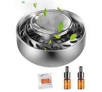 Aromaterapia solar para coche, difusor de aceite de aromaterapia solar, eliminador de olores de coche y accesorios creativos para decoración de interiores, fragancia de coche Anulely