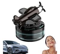 Aromaterapia Solar Para Coche En Luz,Ambientador Para Coche De Energía Solar, Purificador de aire giratorio con diseño de aviones para automóv, Decoraciones estéticas del salpicadero de la aromatera