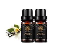 Aromaterapia Vainilla Aceite Esencial Set, 100% puro vainilla aromaterapia aceites esenciales olor Set para difusor, grado terapéutico vainilla aromaterapia aceites esenciales Fragancia Kit 2x10ml
