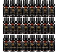 Aromaterapia Ylang Ylang aceite esencial set para difusor, 100% puro aceite esencial kit para humidificador-Top 24Kinds de menta, mandarina,albahaca,hinojo,incienso, árbol de té...Aceite esencial Set