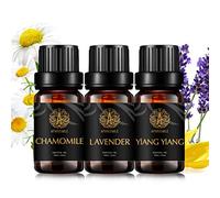 Aromaterapia Ylang Ylang aceite esencial set para difusor,3x10ml 100% puro manzanilla aceite esencial Kit para humidificador-manzanilla,ylang ylang,lavanda aceites set,aromaterapia lavanda Aceites Kit
