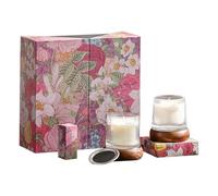 Aromatherapy Candle Gift Set 2 X 135g - Soy Wax 35 Hours Burn Time - Elegant Housewarming Mother Teacher Dad Man Woman Present - 25.7x9.5x25cm 1630g