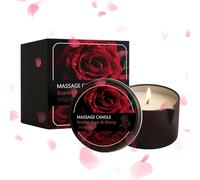 Aromatherapy Candle, Romantic Massage Oil Set, Massage Candle with Long Lasting Burn, Skin Safe Oil Blend, Sensual Spa Candles with Elegant Style, Couples Massages Candles for Bedroom Spa