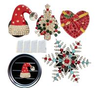 Aromatherapy Car Diffuser Vent Clip | Snowflake Oil Alloy Car Diffuser Vent Clip | Portable Air Freshener, Long-Lasting Aromatherapy Oil Diffuser for Car, Vehicle Interior Freshener