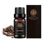 Aromatherapy Myrrh Essential Oil, 100% Pure Myrrh Scented Aceite esencial para difusor, humidificador, masaje, grado terapéutico Aromatherapy Essential Oil Myrrh Fragrance 0.33 oz - 10ml