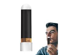 Aromatherapy Nasal Stick, Natural Inhaler Tube, Vitality Boost Essentialed Oil Blend, Discomfort Reliefs Scent, Gentle Non-Irritating Formula, for Clear Breathing, Daily Body Care, 1.8ml Black White