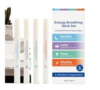 Aromatherapy Nose Stick - Personal Airflow Aid | Pocket Size 15ml Inhalation Wand Promotes Calm Concentration During Flights Exercise Reading Meditation Commute Office Routine Women Men Adults Teens