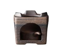 Aromatherapy Oil Burner - Tealight Wax Melt Warmer for Fragrance Use | Handcrafted Ceramic Material with Ventilated Base, Enhances Scent Diffusion for Living Room Bathroom or Sleep 4.72X4.72X2.71 in