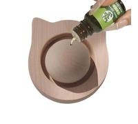 Aromatherapy Wood Diffuser, Ball Shape Silent Fragrance Diffuser No Power Needed Essential Oil Scent Release Device, Natural Wooden Air Freshener For Home Office Car Bedroom Bathroom Use
