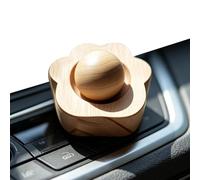Aromatherapy Wood Diffuser, Ball Shape Silent Fragrance Diffuser No Power Needed Essential Oil Scent Release Device, Natural Wooden Air Freshener For Home Office Car Bedroom Bathroom Use