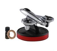 Aromatic Experience on the Road - Difusor de perfume de coche con energía solar con diseño creativo de aviones rotativos (rojo)