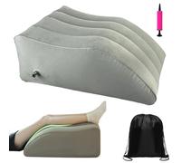 Aromaticaerope Almohada para Piernas, Fabricada en PVC, Inflable Leg Pillow, con Bolsa de Almacenamiento y Bomba de Aire Incluidas, Ayuda a Mejorar el Sueño y la Circulación Sanguínea