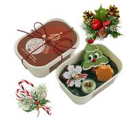 aromáticas navideñas, juego de de artesanales con forma de árbol de Navidad, decorativas de aromaterapia navideña para decoración del hogar de invierno, reuniones familiares, re