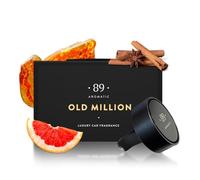 Aromático • 89 • Ambientador de aire con clip de ventilación para coche, aroma a almizcle, canela y ámbar, soporte de metal reutilizable con cápsula de fragancia, de larga duración e ideal como regalo